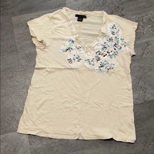 Calvin Klein stitched & screen-printed 🌸 V-neck